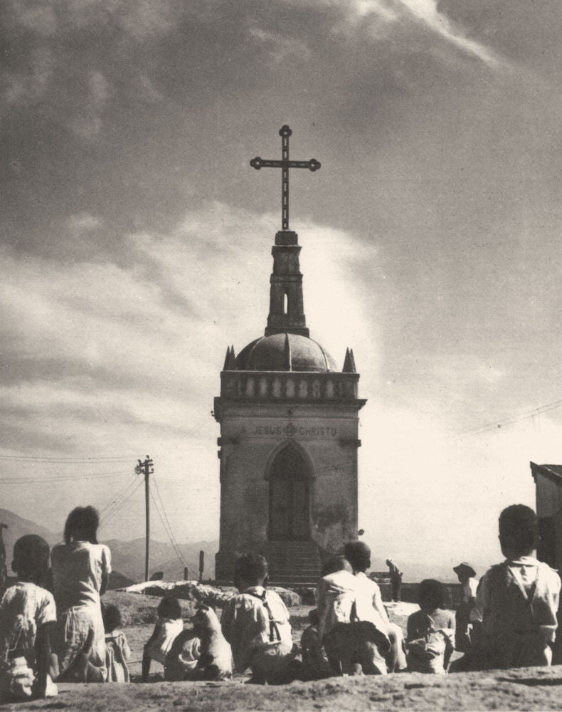 BRAZIL. Rio de Janeiro. Faubourg de Rio suburb 1951 old vintage print picture
